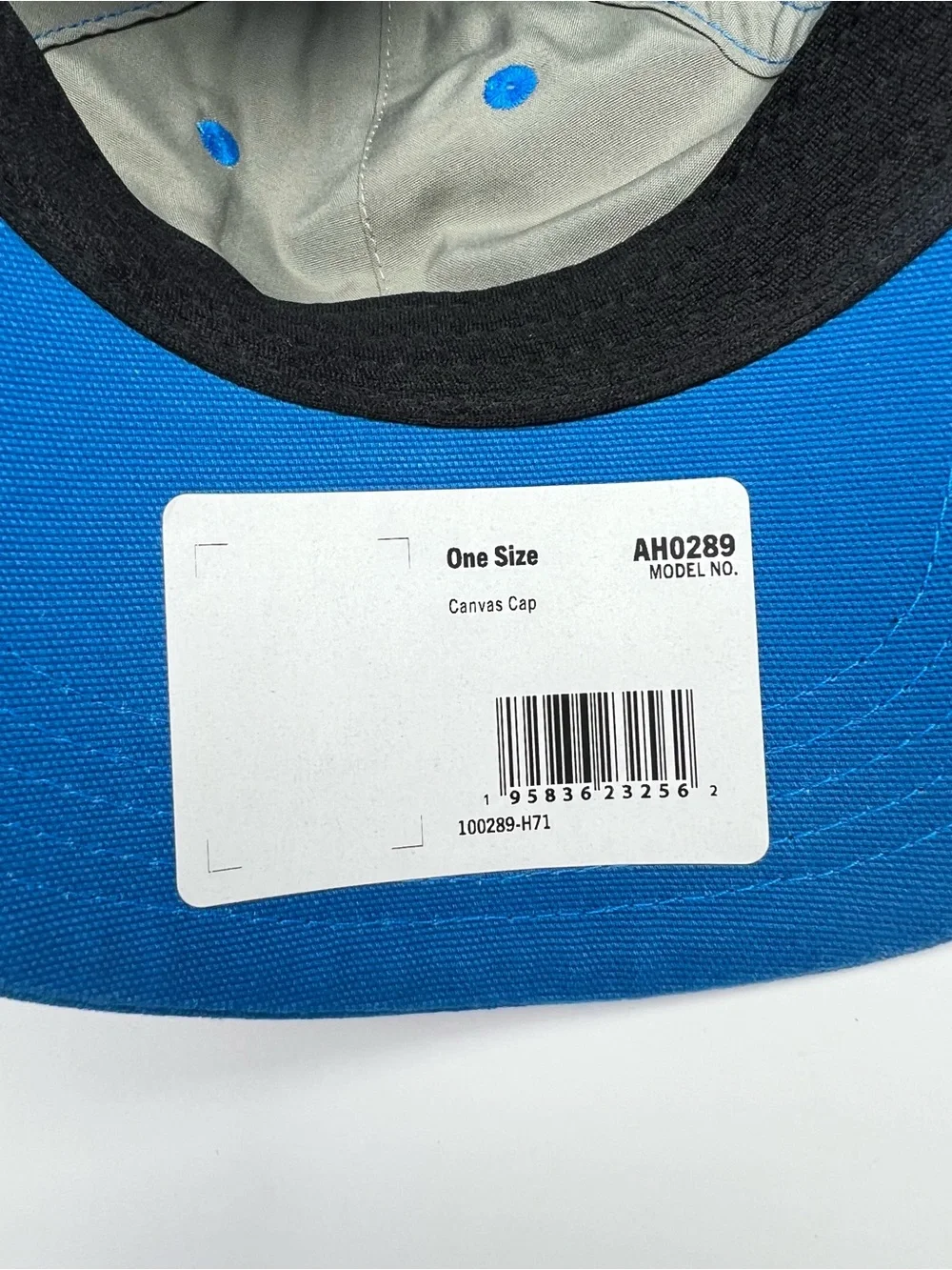 Carhartt Force Canvas Logo Hat Cap Blue Adjustable Strapback Unstructured Cotton